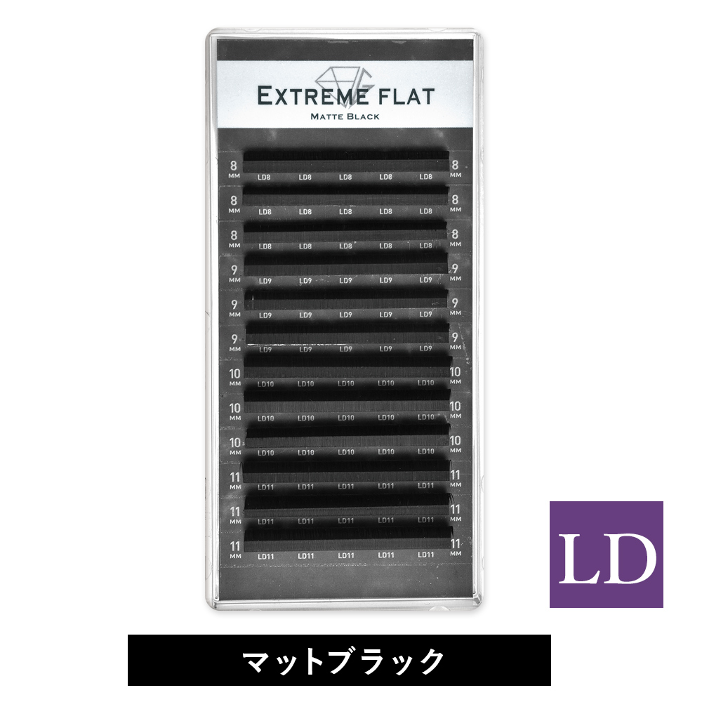 ExtremeFLAT Matte Black(12列)  LDカール [MEF12LD]