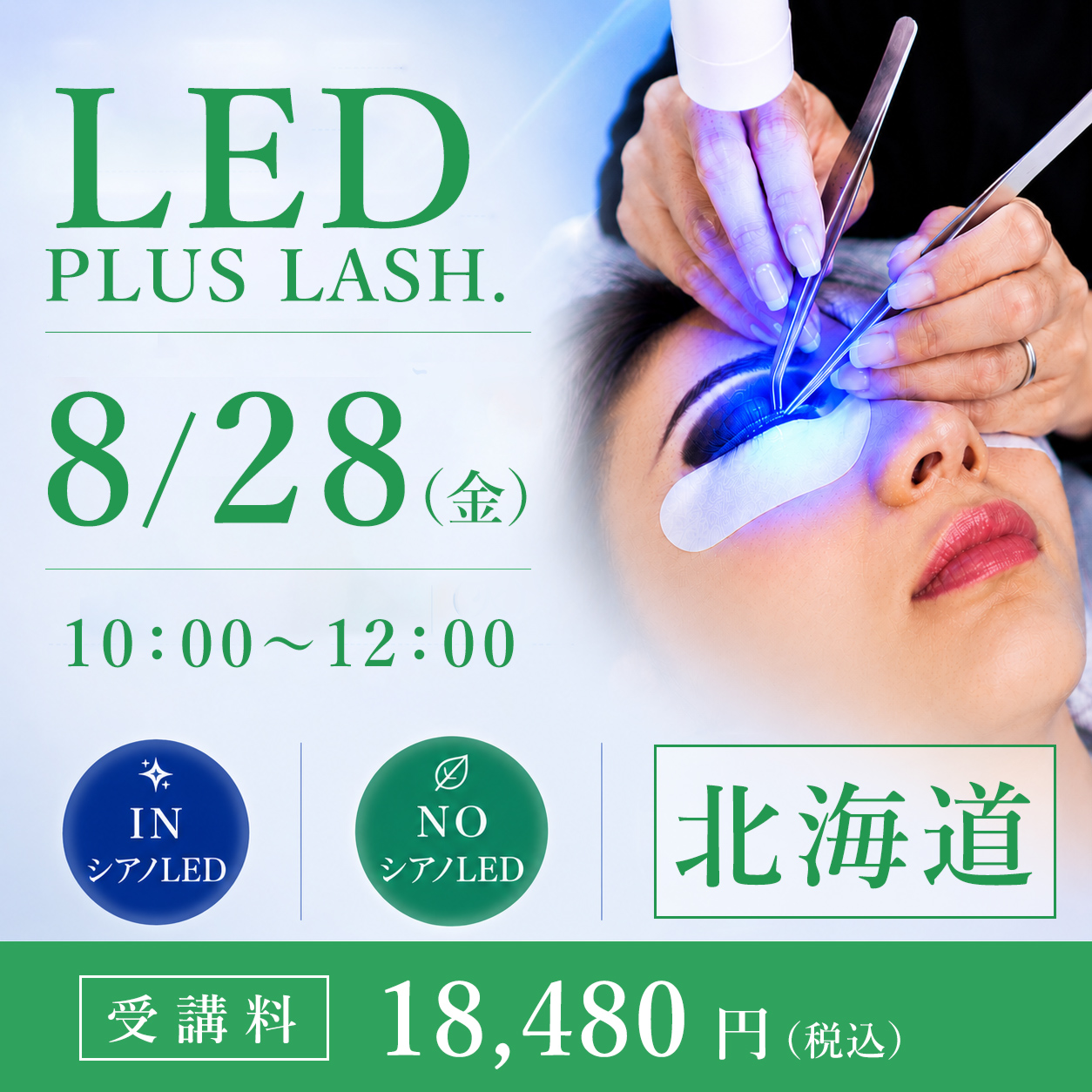 LED PLUS LASH.導入セミナー 北海道 (8/28 10:00-12:00)[SEM-20260828-164R]